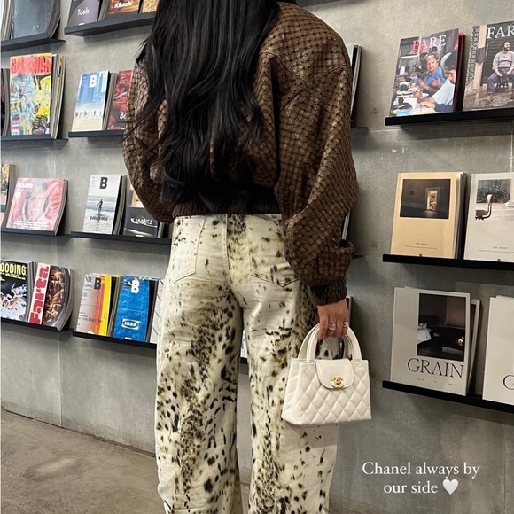 NWT π€ CHANEL 24P White Leather Small Nano Shopper Kelly Bag - Picture 2 of 16